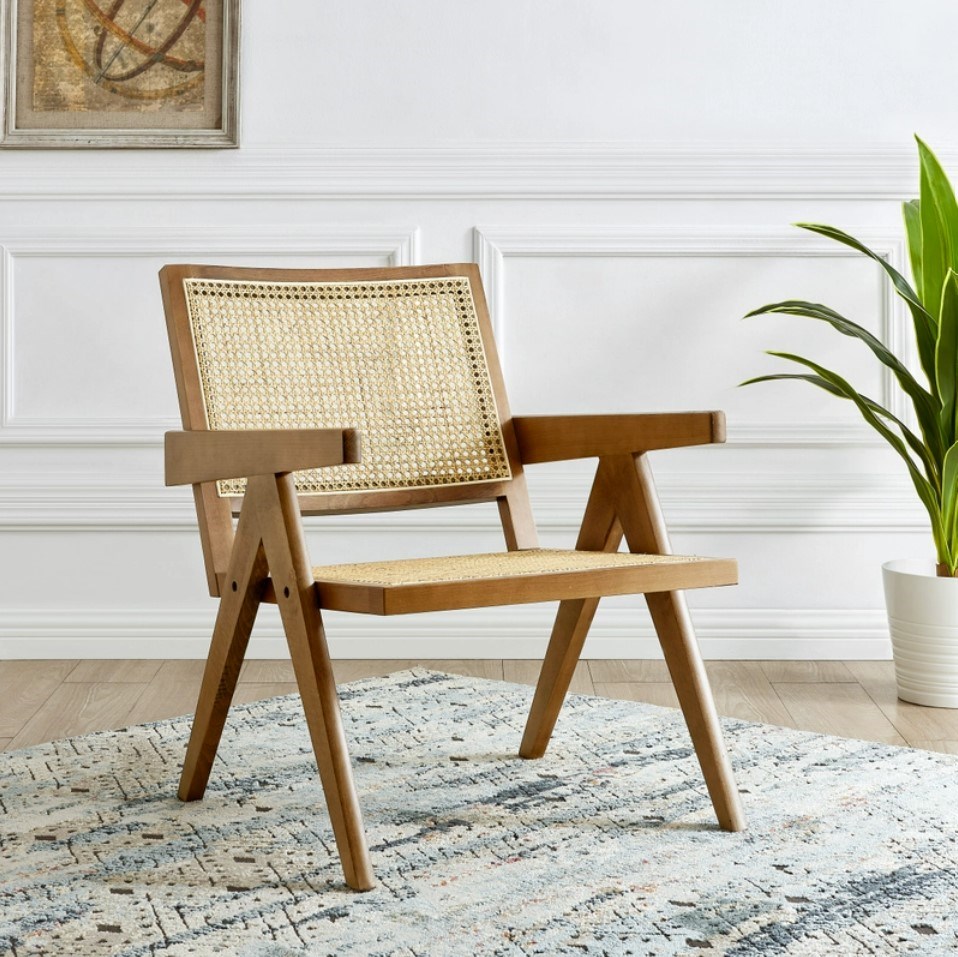 rattan arm chair