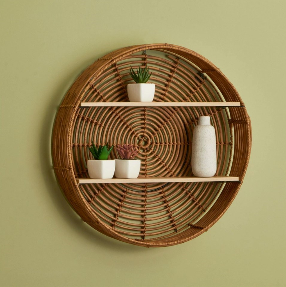 rattan wall decor