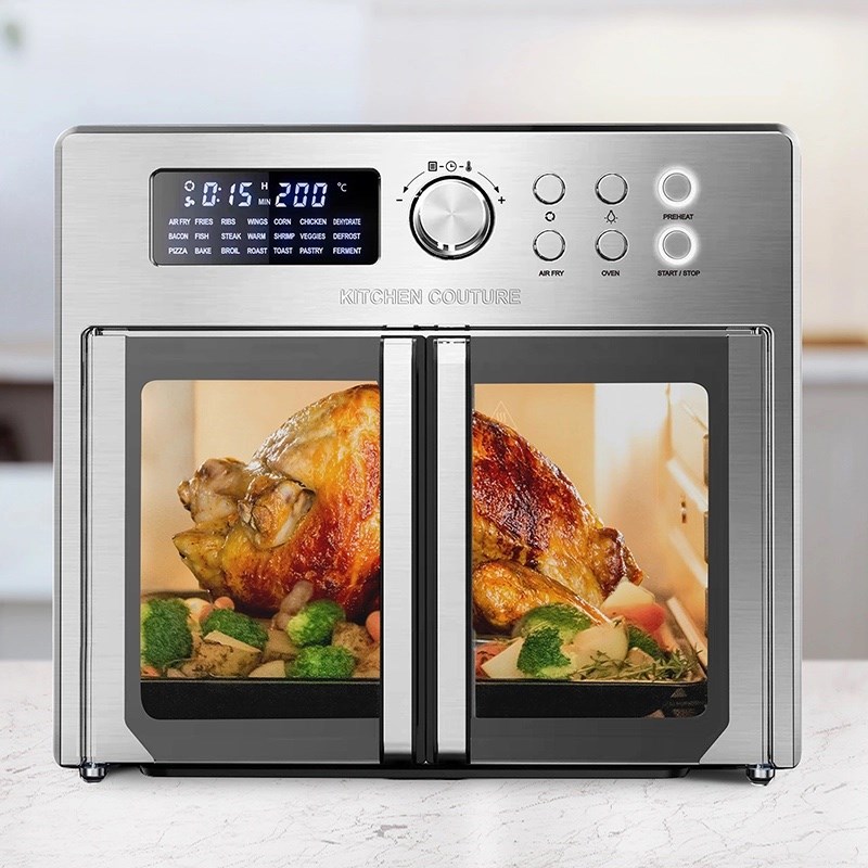 kitchen couture 25l 1600w french door air fryer