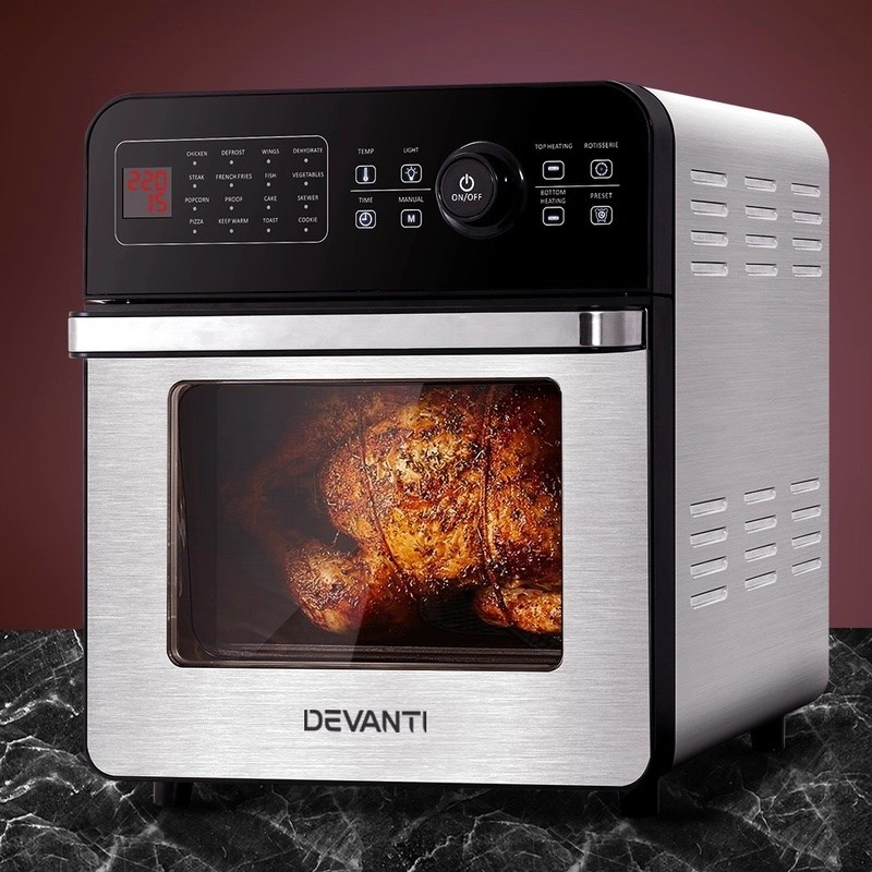 devanti 18l air fryer convection oven fryer